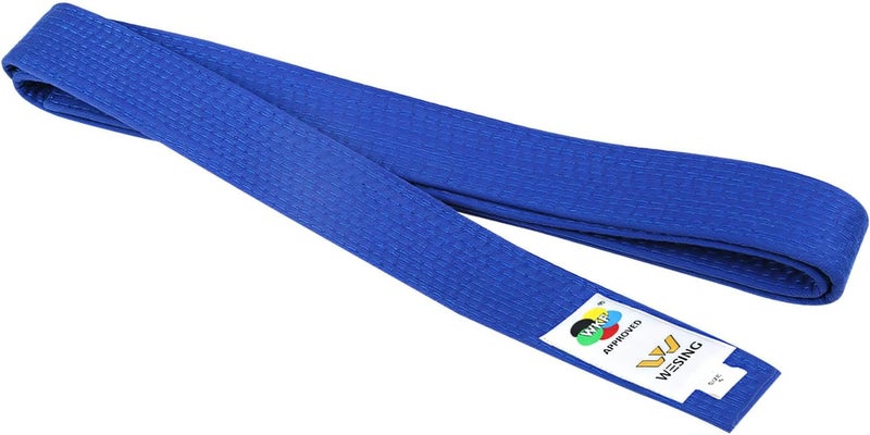 W WESING WESING Karate Belt WKF Approved for Karate Competition Black Red Blue Belt Martial Arts - Image 1